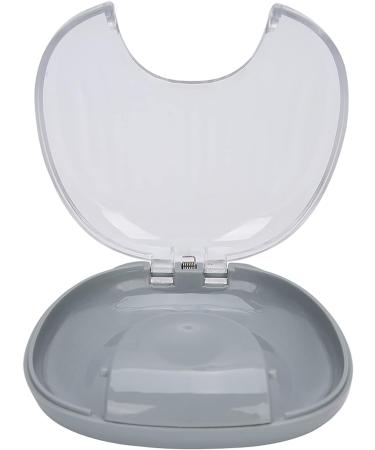 YUYTE Portable Waterproof Storage Case with Teething Ring Mouthpiece - Denture Box Container (Gray) | International Shipping Available - Buy Online on GoSupps.com
