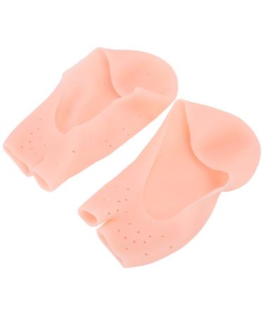 Verdant Touch Foot Care Silicone Socks Silicone Moisturizing Socks Foot Care Protector Prevents Dry Cracked Heels Anti-Cracked Heels 1 Pair Transparent