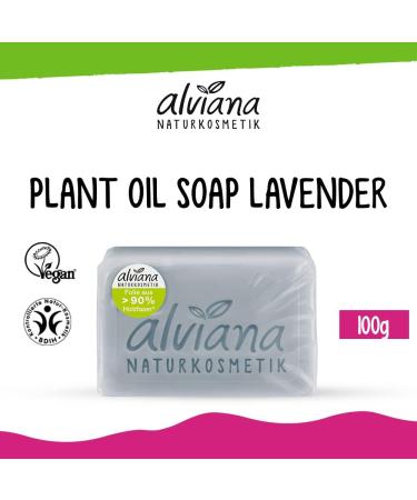  Alviana Lavender vegetable oil soap 100g - Buy Online on GoSupps.com