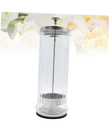 Minkissy Salon Disinfection Glass Bottle - 10x10cm Sterilization Container for Manicure Tools & Cleaning | International Shipping - Buy Online on GoSupps.com