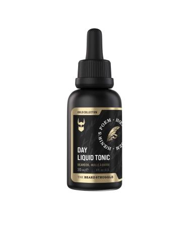 The Beard Struggle - Day Liquid Tonic Beard Oil - Gold Collection Hoenir's Poem - Beard Oil for Men - Moisturize Softens Hair Reduces Itch - Day Time Beard Growth Oil (30 ml) Gold - Hoenir's Poem