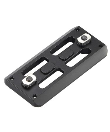MLOK Arca Rail Tripod Mount Adapter, for Rifle Tripod Ballhead Quick Release Plate,Compatiable RRS Dovetail, 2 M-LOK Slot Interface 3.15 in