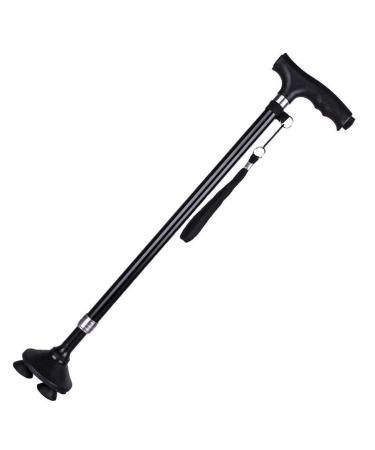 Portable Aluminum Walking Aids with LED Light - Lightweight Collapsible Fashionable Lightweight Non-Slip Fully Adjustable for Men Women Elder Crutches Hello Independence Enhanced style