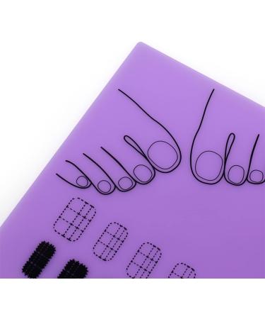 Nail Art Kit Nail Painting Polish Pad Design Manicure Pad Silicone Stamping Plate Nail Polish Practice Pad Nail Polish Pad Nail Stamp Nail Sticker Guide Acrylic Purple Work Palette - Buy Online on GoSupps.com