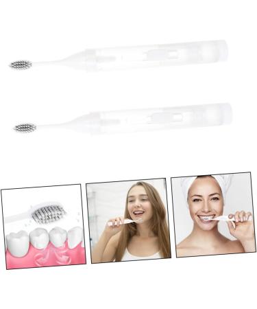 Mobestech Children's Portable Toothbrush Set - 2PC Mini Travel Soft Bristle Toothbrushes for Kids & Adults | Perfect Hiking & Travel Companion - Buy Online on GoSupps.com