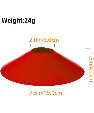 10pcs Pro Disc Cones with Carry Bag - Agility Training Cones for Soccer, Football, Basketball & More | Blue&Red Thickened Version 24g - Buy Online on GoSupps.com