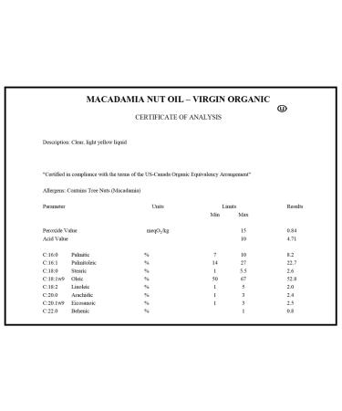 Organic Macadamia Nut Oil Moisturizer for Dry Skin | 4oz Cold Pressed & Unrefined Hair Oil Buy Online Internationally - Buy Online on GoSupps.com