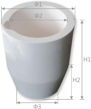 Meta Title: OTOOLWORLD Ceramic Melting Crucible Cup 200g for Gold Silver Copper Casting - Buy Online on GoSupps.com