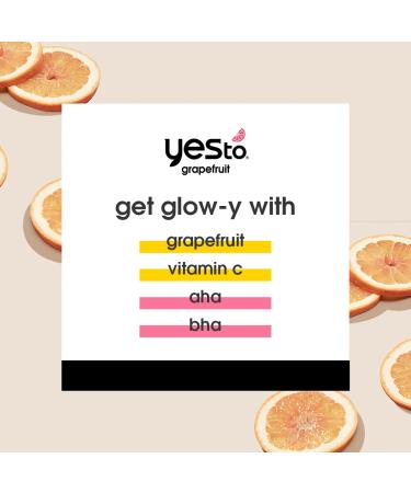 Yes To Grapefruit Brightening Bundle - Vitamin C Facial Scrub & Moisturizer | Vegan Cruelty-Free Natural Glow Boost | 2-Pack - Buy Online on GoSupps.com