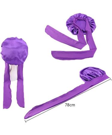 Satin Jumbo Silk Bonnet for Women - Burgundy | Silk Hair Wrap for Curly Hair | Stretchy Tie Band for Sleeping - Buy Online on GoSupps.com