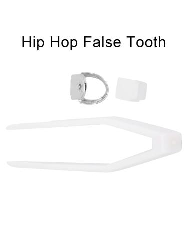 Stylish Hip Hop Silver Tooth Braces Decoration - Perfect for Parties & Daily Wear - Buy Online on GoSupps.com