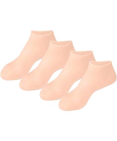 dijiusidy 2a of Soft Silicone Foot Care Tools Flexibility and High Elasticity Silica Gel Moisturizing Socks Silicone Socks colour of skin One size fits all Colour of Skin One size fits all - Buy Online on GoSupps.com