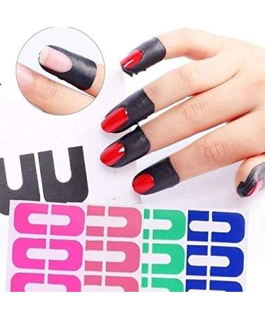 RIYAN 10 Sheet Elastic Peel Off Tape for Nails Painting Polish Guard Protectors DIY Nail Prevent Nail Blue - Buy Online on GoSupps.com