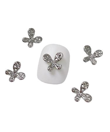 10Pcs 3D Butterfly Nail For Nails Alloy Butterfly Nail Decoration Alloy Nail Butterfly Nail Manicure Accessories Manicure Accessories Nature