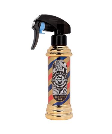 BARBERTOP Barber Spray Bottle Barber Stylist Fine Mist Sprayer Refillable Container & Spray Bottle for Hairdressing Cleaning Plants 6.76 ounce(Golden)