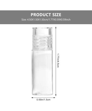 Minkissy 20Pcs Mini Empty Loose Powder Bottles - Clear 3ml Glass Containers for Cosmetic Glitter & Eye Shadow - Travel-Friendly Design - Buy Online on GoSupps.com