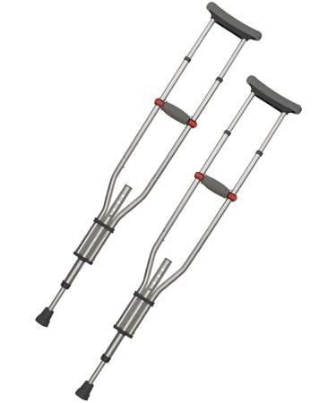 Crutches for Adults Underarm Underarm Crutches for Adjustable Lightweight Aluminum Adjustable Folding Armpit Crutches Crutches for Disabled Elderly for Adults and Teenager Great fo Lucky Star