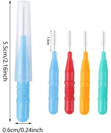 80 Pcs Soft Interdental Brushes for Effective Dental Hygiene - Teeth Floss Picks for Cleaning Gaps Between Teeth - Buy Online on GoSupps.com