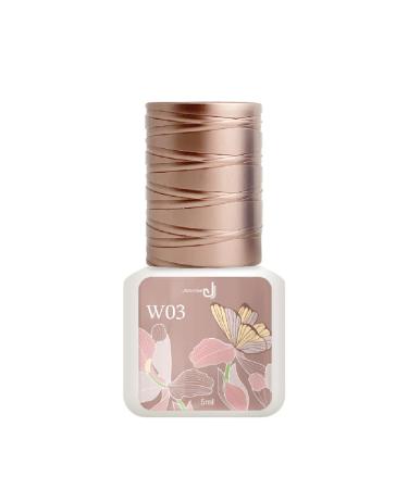 JOVISA W03 Eyelash Extension Glue 0.5 1 Second Drying Time 6-8 weeks Long Retention 35 65% RH Ideal Humidity Professional Use Only 5ml