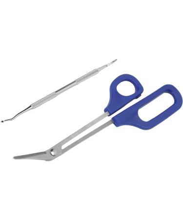 Long Handled Toenail Scissors Set with Ergonomic Design Comfort Handle for Easy Nail Trimming - Buy Online on GoSupps.com