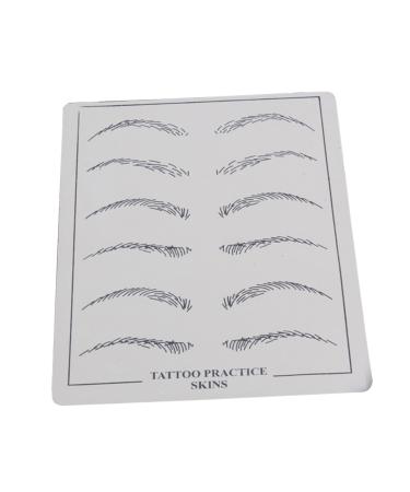 Beavorty Eyebrow Microblading Skin 6 Pcs Eye Brow Shaping Kit Eyebrow Training Skin Eyebrow Practice Skin Eye Brow Practice Skin Set Eyebrows Eyebrow Trimming Eyebrow Microblading