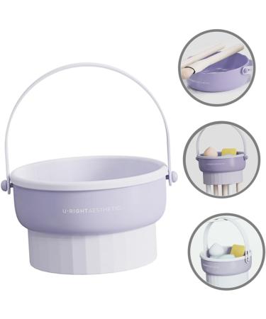 Ipetboom Sponge Purple Detergent Brush Cleaning Bowl Cleaning pad Silicone Makeup Brush Brush Cleaning mat Brush Makeup Brush TPR Sink mat Makeup Brush Sink mat Gloves Clean - Buy Online on GoSupps.com