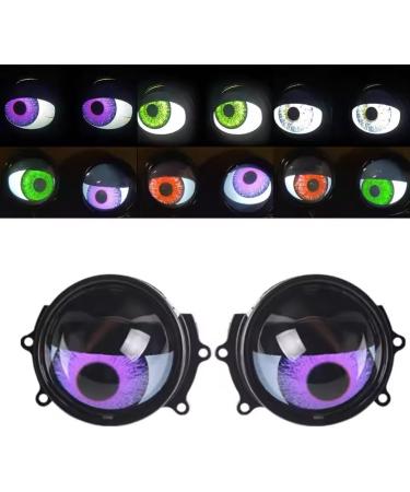 Devil Eyes Light for Cars USB Devil Eye Demon Evil Eyes Headlight Demon Eye Headlights Auto Car Motorcycle Mini Projector Lens Lamp for Any Car Model with Lenses (Flat Mirror) - Buy Online on GoSupps.com