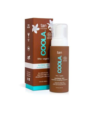 Coola Organic Gradual Sunless Tan Express Sculpting Mousse for Unisex 7 oz Bronzer