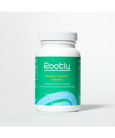 Rootly Hair Growth Vitamins | Faster & Thicker Growing Hair | Supplements for Stronger Hair | Hair Health 30 Day Supply  60 Capsules