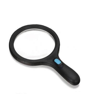 Boutique vergrootglas Draagbaar vergrootglas Led-vergrootglas 1 8x 5x verlicht vergrootglas Handheld met 12 led-verlichting Leesvergrootglas Dubbele glazen lens voor senioren Lezen munten postzegels M