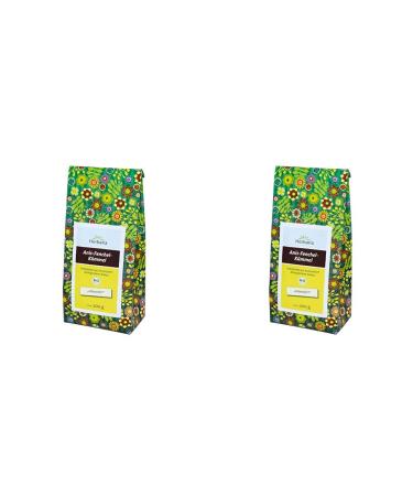 Herbaria anis-Fiebel-K mmel-Tee Bio 200g-100% organic herbal tea loose-natural tea enjoyment-tried and tested herbal tea mix-climate-neutral (pack with 2) 200 g (2 pack)