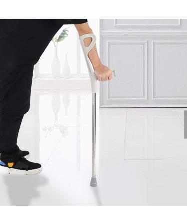 Forearm Crutches Adjustable Crutches Safety Underarm Walking Stick for Patient Rehabilitation Elderly Crutch Folding Elbow Aluminum Alloy  - Buy Online on GoSupps.com