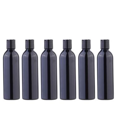 Lurrose 6 pieces of empty soap donor plastic cosmetic bottles Refillable empty plastic bottle travel bottles Liquid bottles for cream water liquid soaps 250ml black