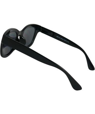 Stylish Retro Mini Glasses - Prescription Sunglasses with Thick Plastic Frame Free Case | Women's Reading Sun Glasses - 0.0 Diopters - Buy Online on GoSupps.com