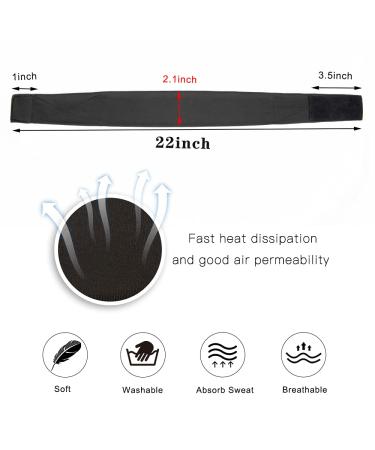 2Pcs Black Silk Headband for Wig Making - Adjustable Headband for Headband Wigs & Wig Caps - 2.1x21 Inch (Pack of 2) - Buy Online on GoSupps.com