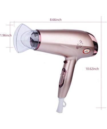 2200W Professional Hair Dryer with Diffuser Nozzles Ionic Salon Powerful Hairdryer AC Motor Fast Blow Dryer with 3 Heat Cool Shot 1.9m Long Cable Quiet Radiation Protection Small Gift - Buy Online on GoSupps.com