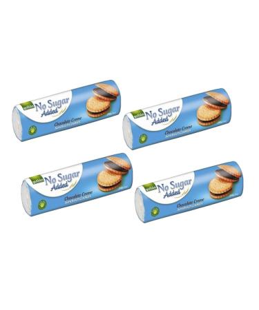 Zamfoods Chocolate Cream Cookies No Sugar Added Gullon Sandwich Biscuits 250g each great choice for diabetics gift for friends and family. (10)