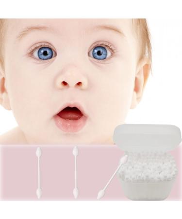 Biodegradable Baby Cotton Swabs 480pcs (6 Packs of 80) - Gentle & Safe for Kids, Children's Safety Cotton Buds - Buy Online on GoSupps.com