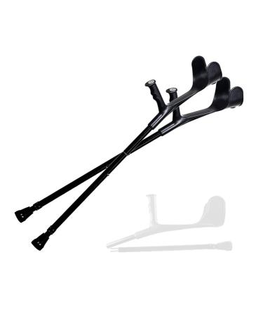 Adjustable Forearm Crutches Adult Ergonomic Adjustable Walking Crutches Supports up to 300 lbs for Men and Women Made in China Smooth Sailing