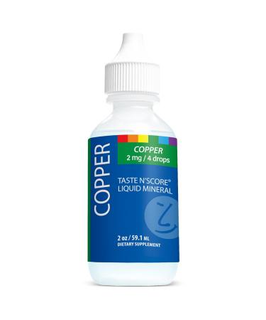 Taste N' Score Copper Liquid Ionic Supplement 100% Pure 2 mg 177 Servings
