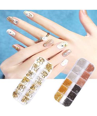 Gsrimgratoe Nail Art Decoration Rhinestone Nail Irregular Beads for Nail Manicure 3D Art Decoration Tip Drill Pen Set with Tweezers 8 Pieces - Buy Online on GoSupps.com