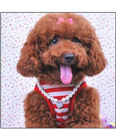 PetFavorites Pink Crystal Heart Necklace for Cats & Small Dogs - 12 Inch Neck Size - Buy Online on GoSupps.com