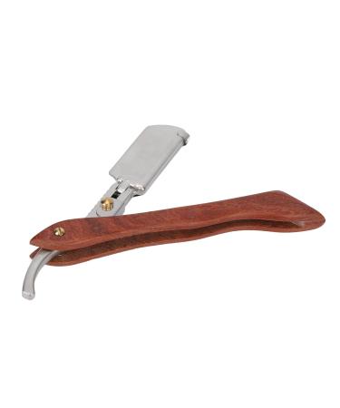 Straight Edge Razor with PU Leather Bag - Portable Rambar Beard & Hairdressing Razor for All Skin Types (Blade Not Included) | International Shipping Available - Buy Online on GoSupps.com