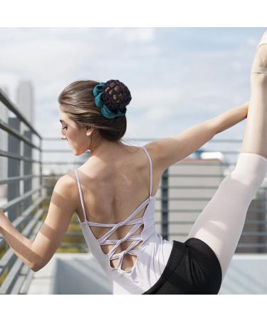 NAIHOD 4 Pcs Crochet Hair Bun Cover Net - Women Elastic Hair Snood for Styling & Decoration | Professional Hair Accessories - Buy Online on GoSupps.com