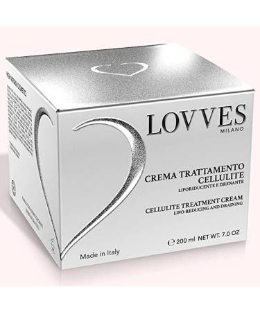 LOVVES AntiCellulite Cream High Natural Cosmetics LiporiReducing and Draining Stimulates Blood Circulation High Moisturizing Power Glass jar size 200 ml - Buy Online on GoSupps.com