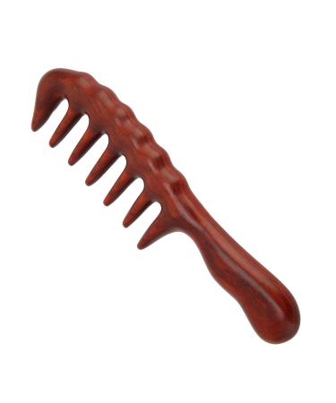 Verdant Touch Sandalwood Massage Combs - Wide Tooth Wooden Hair Comb for Scalp Massage | International Shipping Available - Buy Online on GoSupps.com
