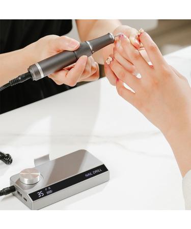 siduytin Powerful Motor Electric Nail Drill for Efficient Nail Polishing Non Hot Body Rechargeable Nail Gel Polisher Meteor Grey - Buy Online on GoSupps.com