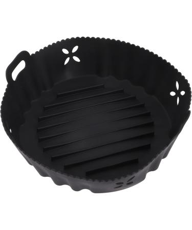 Zerodeko 3pcs Air Fryer Cooking Pot Air Fryer Supply Turkey Roasting Pan with Rack Baking Liner Blackx3pcs 20x6.5cmx3pcs - Buy Online on GoSupps.com