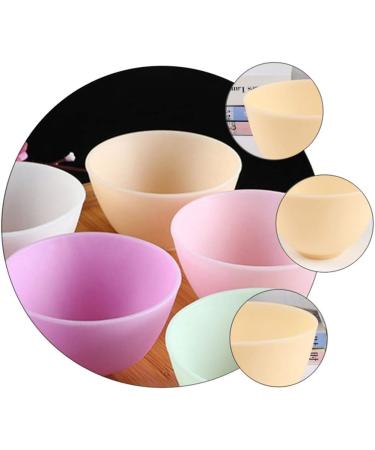 EXCEART Large Mixing Bowl Set - 3 Pcs Facial Mask Bowls for DIY Beauty Care - Ideal for Eye Masks - Yellow Color - Buy Online on GoSupps.com