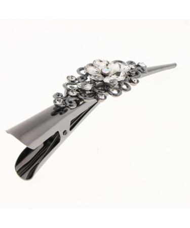 Rhinestone Crocodile Alligator Hair Clip for Women | White DIY Accessories Hairpin - Shop Internationally! - Buy Online on GoSupps.com
